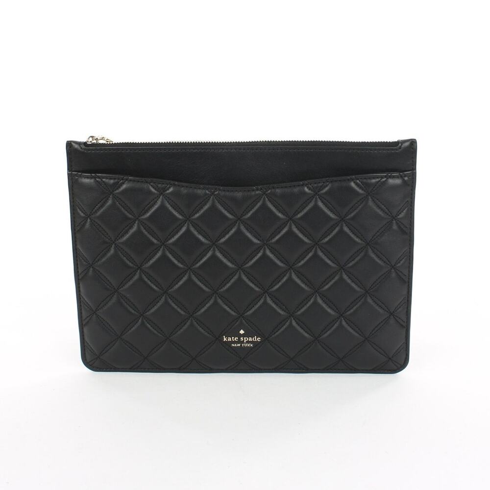 Kate Spade Black Large Zip Pouch